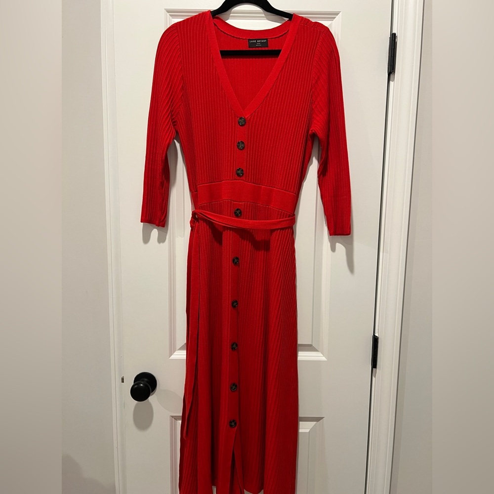 Lane Byrant Red Sweater Dress